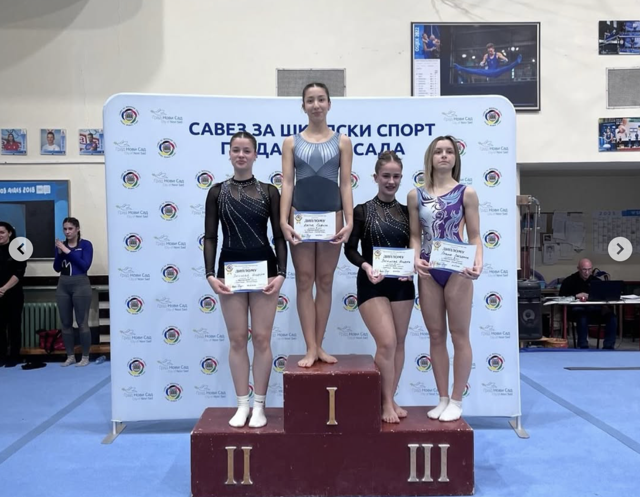 Učenice Srednje ekonomske škole iz Sombora briljirale u gimnastici