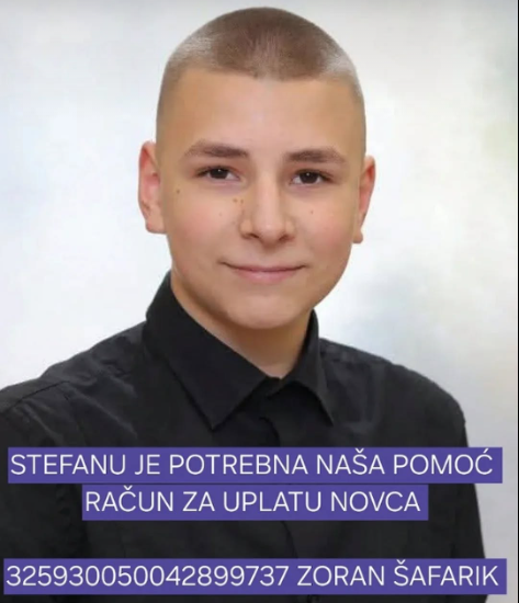 Apel za pomoć Stefanu Šafariku iz Kule: Potrebna sredstva za lečenje