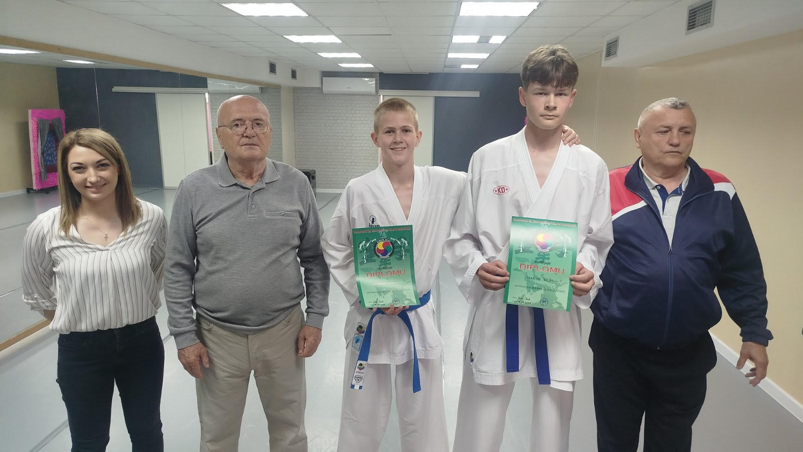 Dva nova nosioca braon pojasa u Karate klubu “Ravangrad”