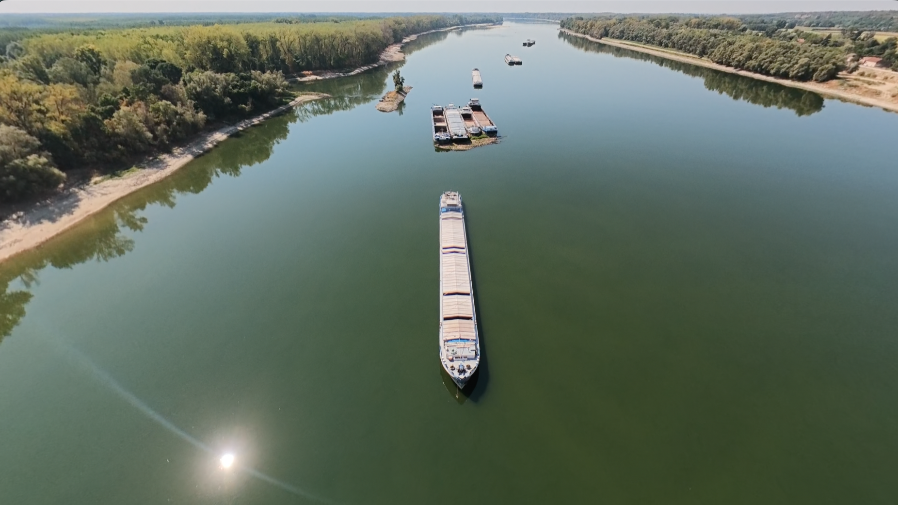 Vodostaj Dunava kod Bezdana na -163 centimetra
