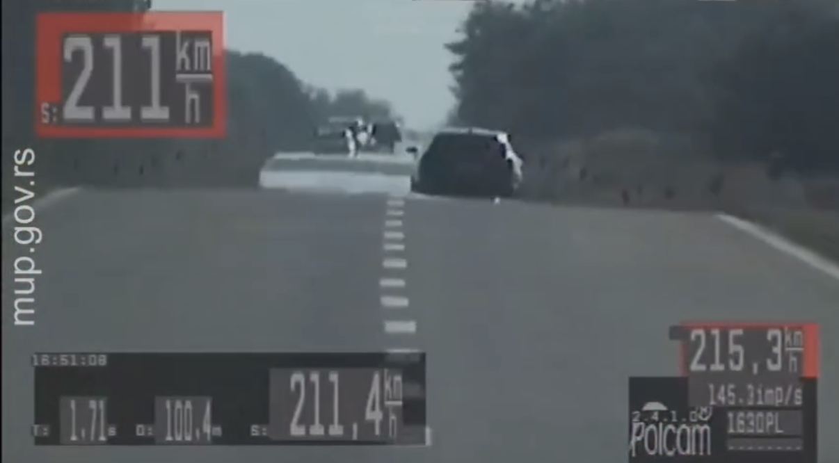 Bahata vožnja kod Sombora: BMW-om jurio 211 km/h gde je dozvoljeno 80